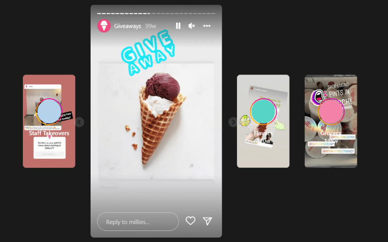 9 Ideas for Ice Cream Shop Instagram Stories